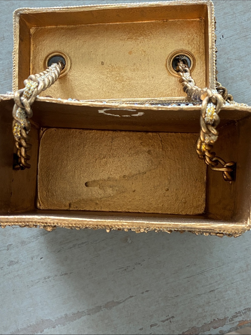 Mary Frances Gold and Navy Embellished Mini Crossbody Set - Picture 9 of 16